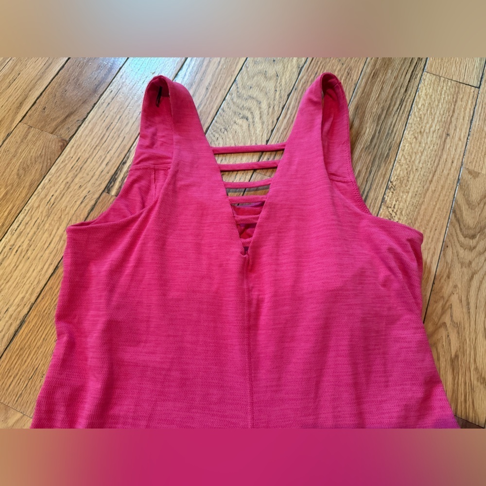 Toad & Co Dress Tech Tomboy Women’s Size M Athletic Eco-friendly Shelf-Bra Pink - Picture 6 of 14